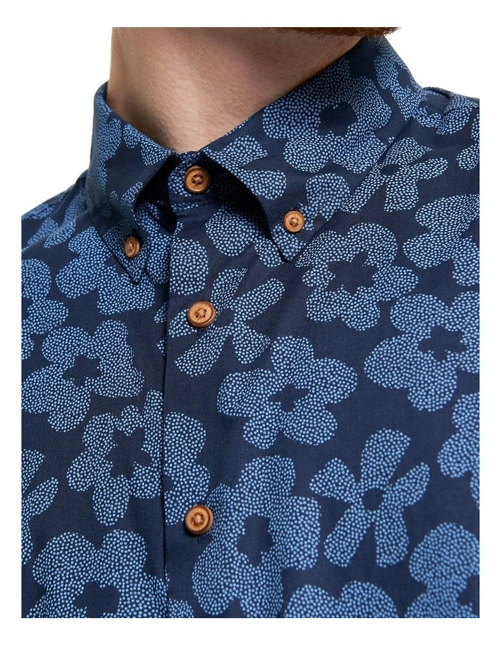 Ben Sherman BS025 Blue Floral Print