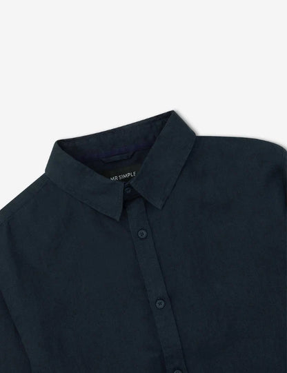 Mr Simple Linen Long Sleeve Shirt