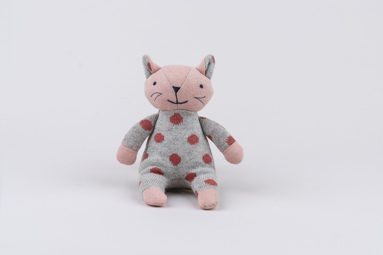 D)Lux Kitty Rattle Soft Toy