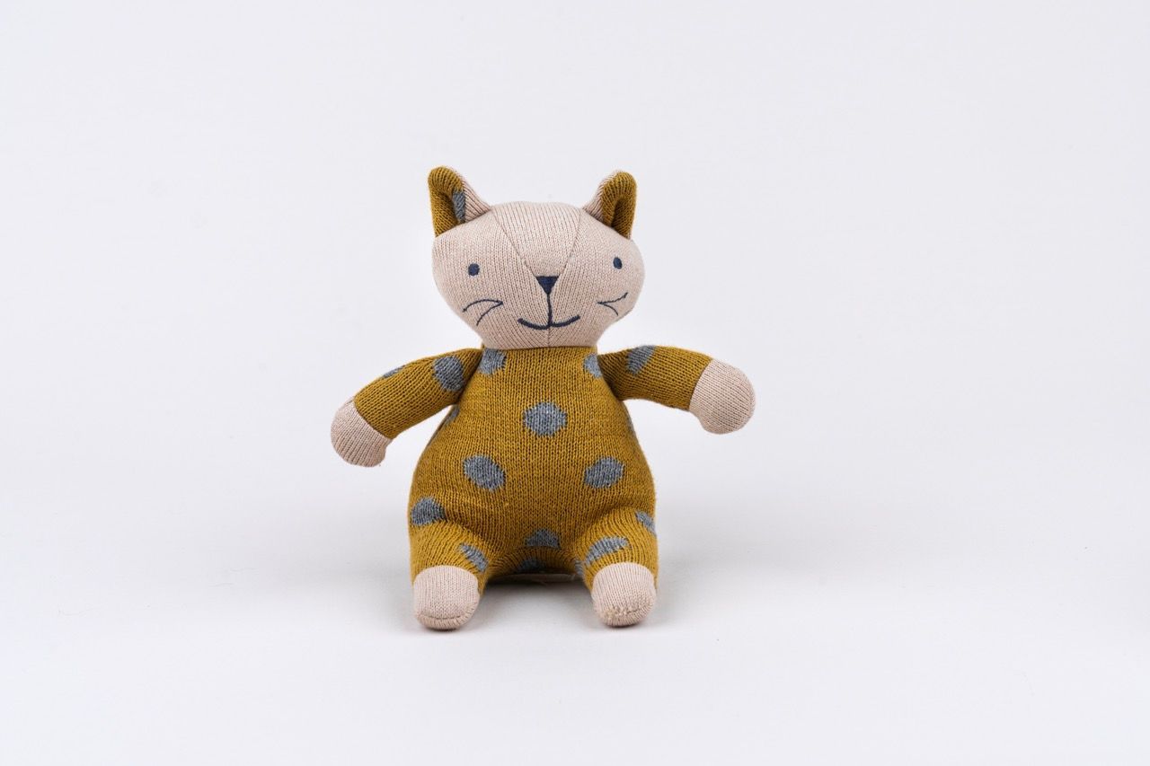 D)Lux Kitty Rattle Soft Toy