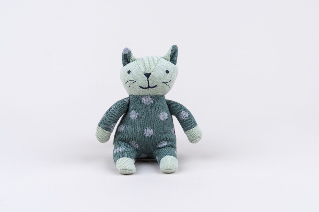 D)Lux Kitty Rattle Soft Toy