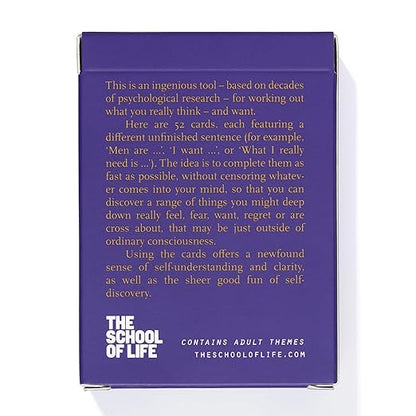 The School of Life Complete the Sentence Prompt Cards