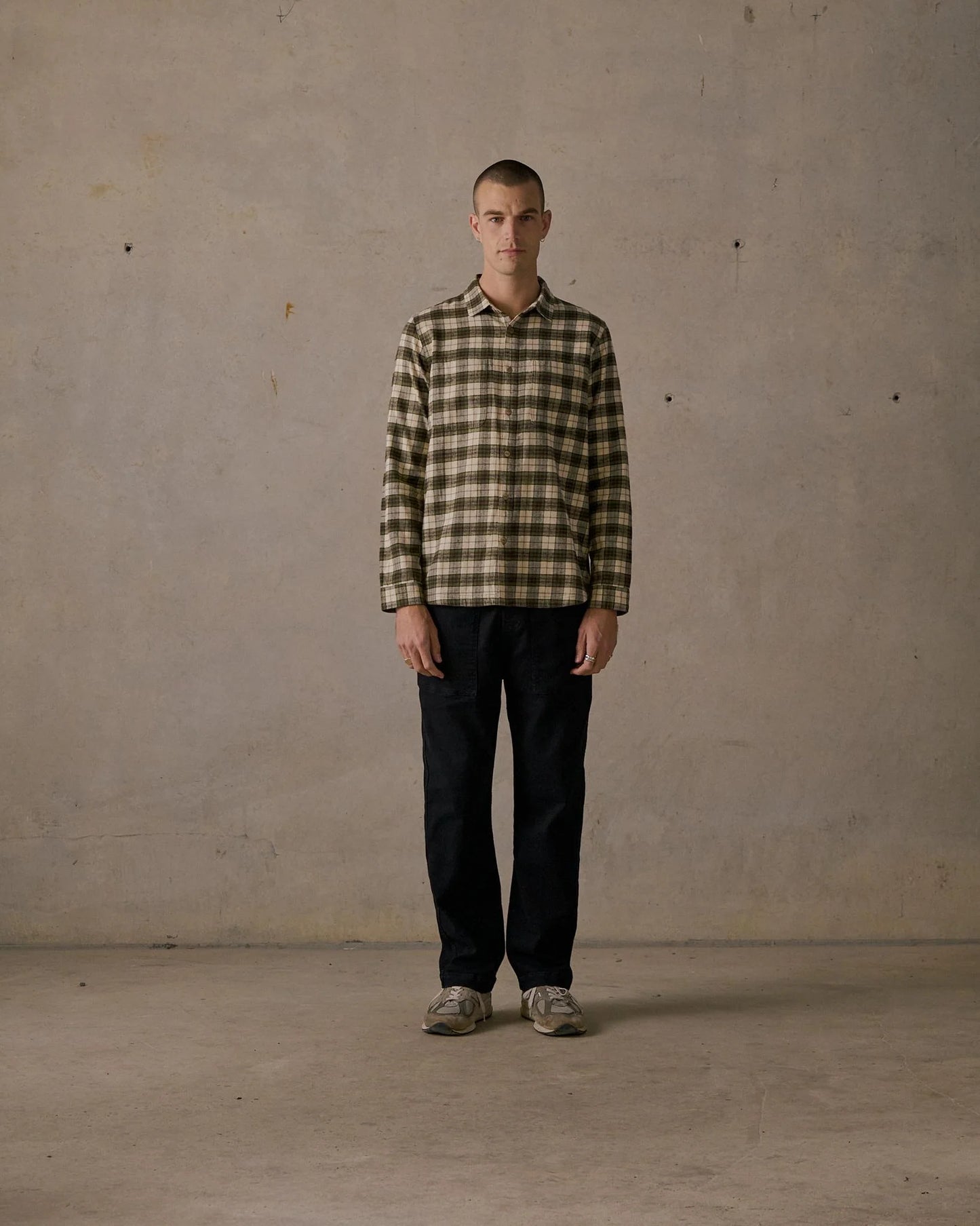 McTavish House Check L/S Flannel Shirt Green Multi