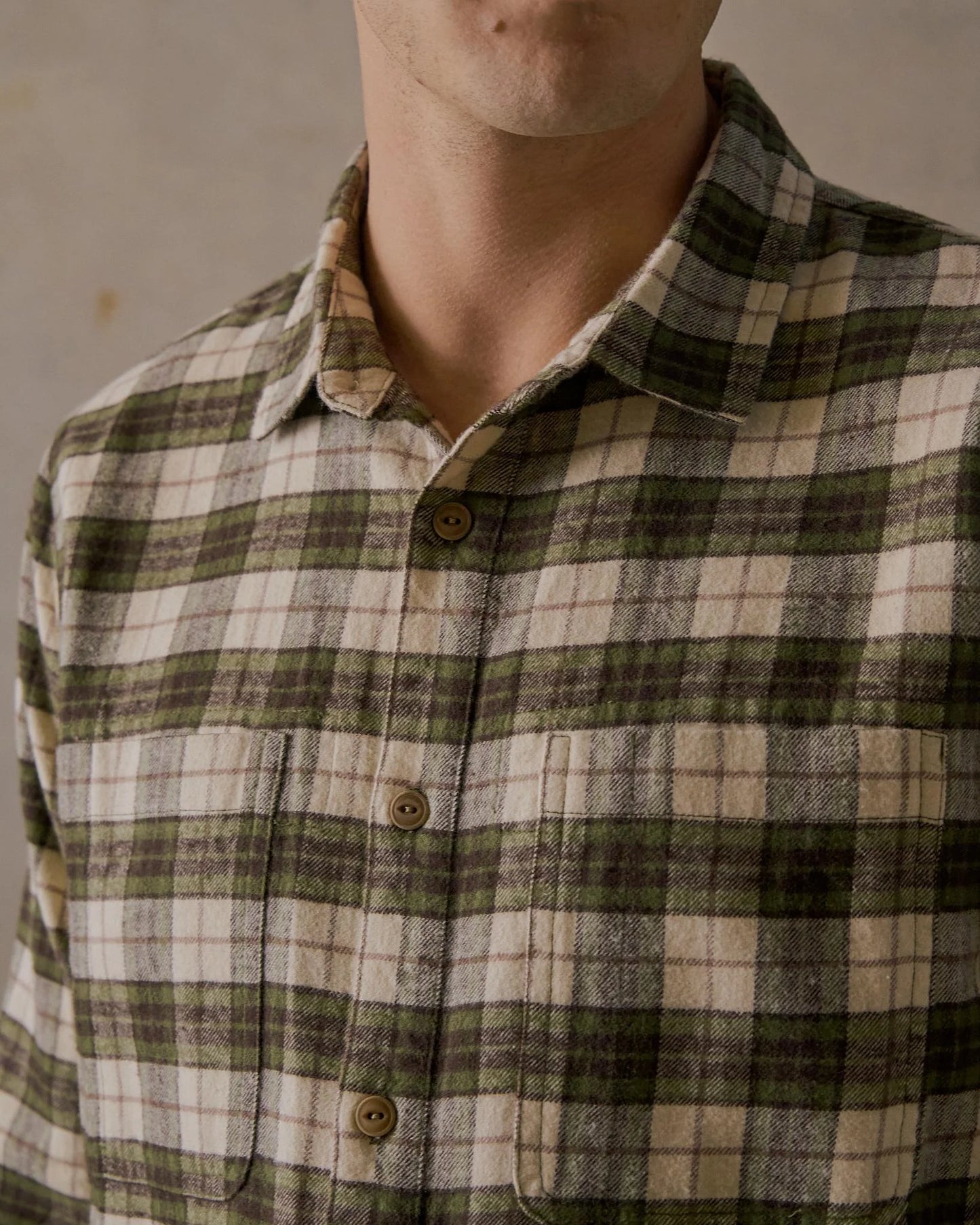 McTavish House Check L/S Flannel Shirt Green Multi