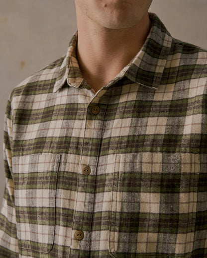 McTavish House Check L/S Flannel Shirt Green Multi