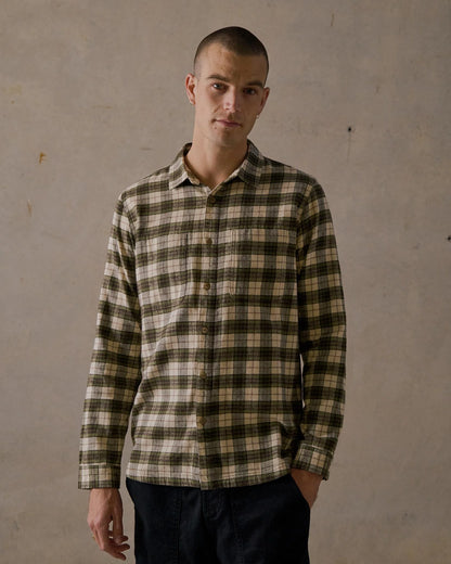 McTavish House Check L/S Flannel Shirt Green Multi