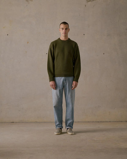 McTavish Reverse Seam Knit Jumper Green