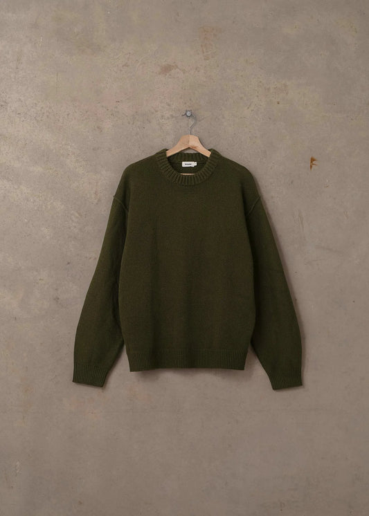 McTavish Reverse Seam Knit Jumper Green