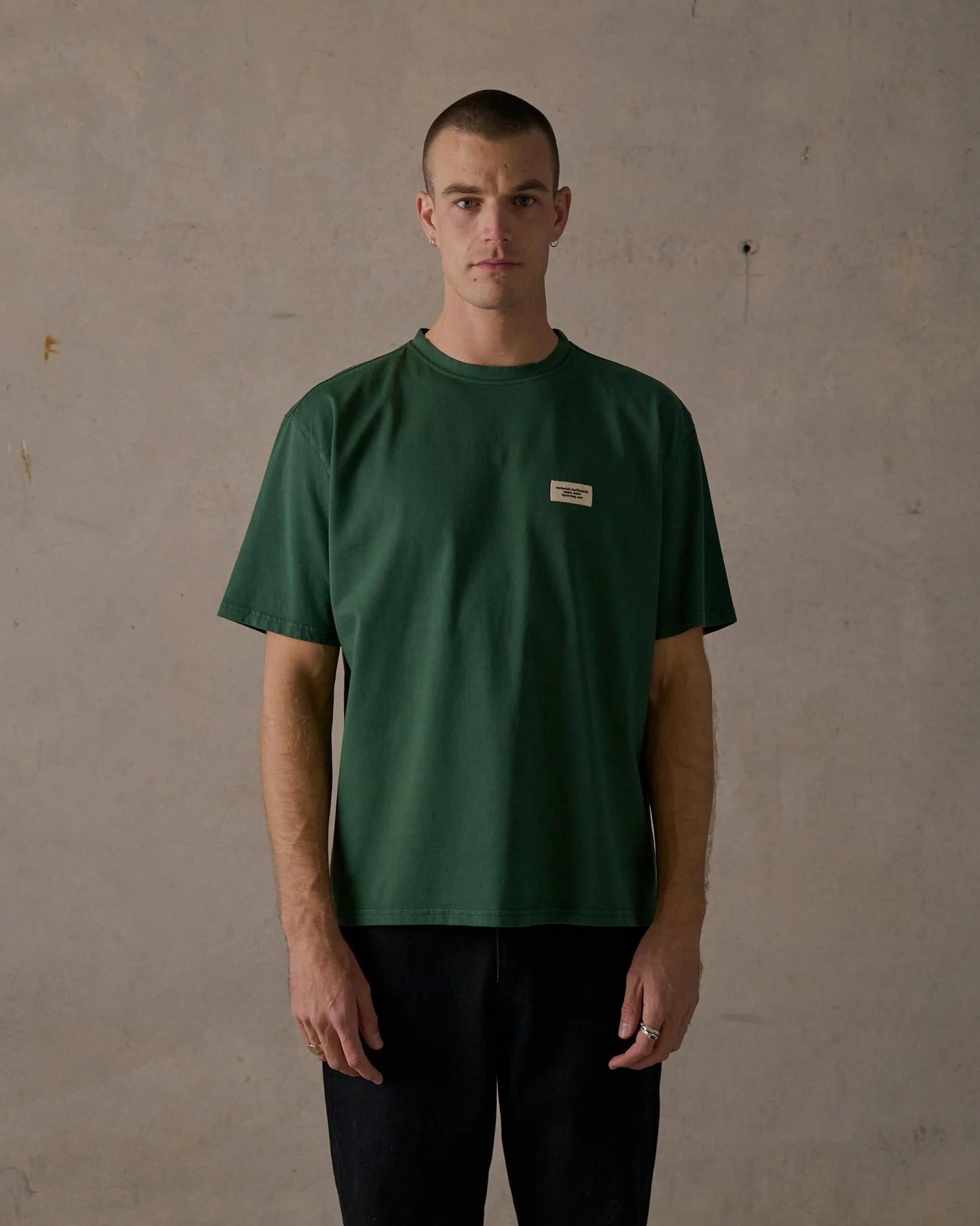 McTavish Boxy Hotline Tee Green
