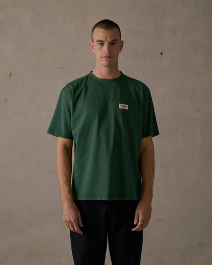 McTavish Boxy Hotline Tee Green