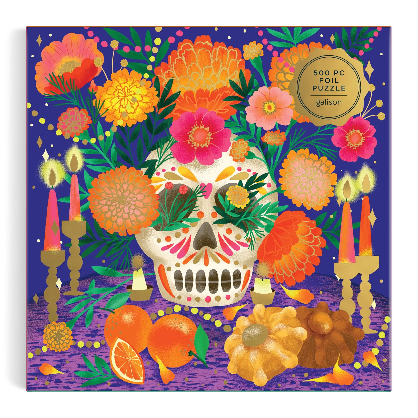 Ofrenda del Dia de Muertos Foil Puzzle 500pc