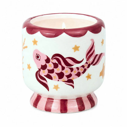 A Dopo Koi Ceramic Candle Ocean Tide
