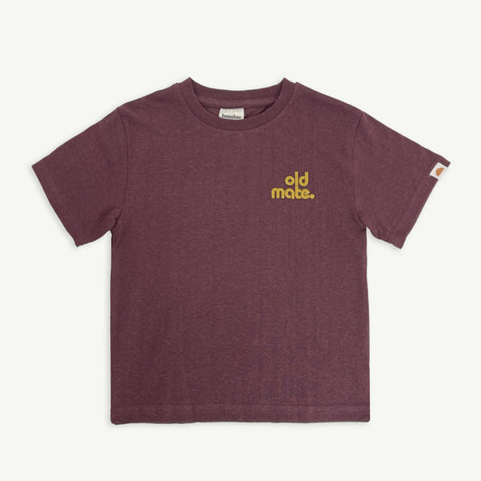 Banabae Old Mate Adult Hemp Tee Raisin