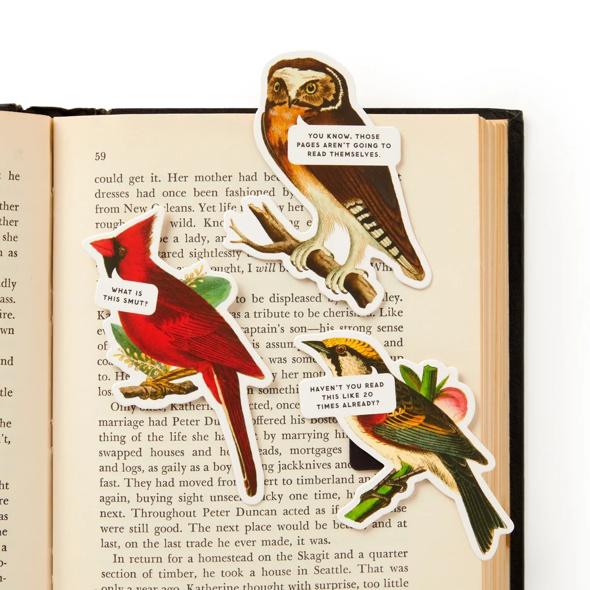 Salty Birds Magnetic Bookmarks