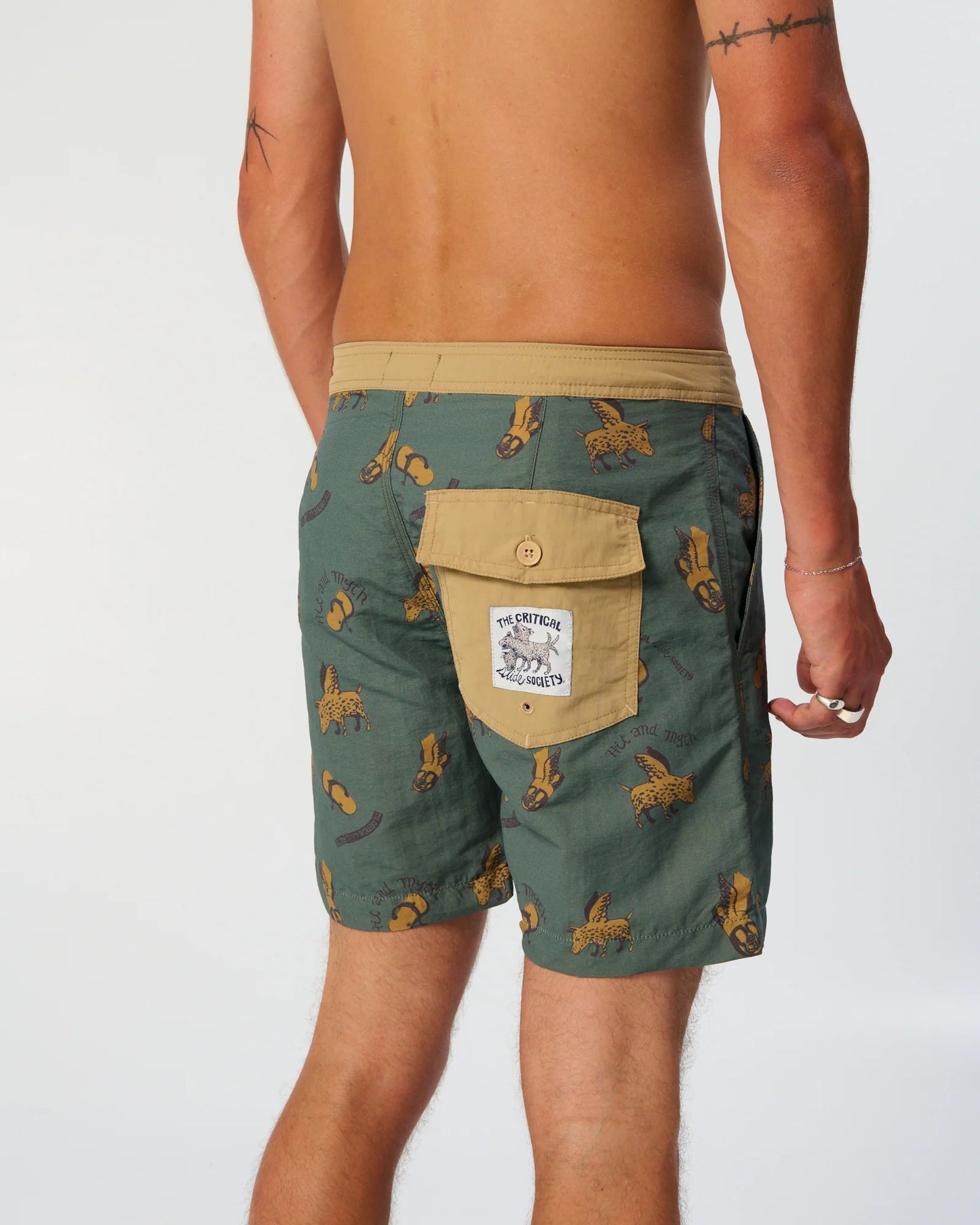 TCSS Peace Thong 17" Boardshort - Green