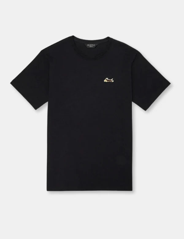 Mr Simple Dachshund Dog Embroider Tee