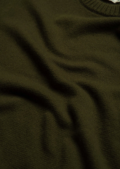 McTavish Reverse Seam Knit Jumper Green