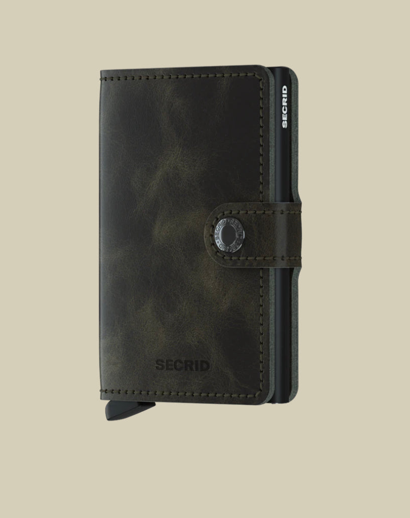 Secrid Mini wallet vintage green urban Depot leederville 