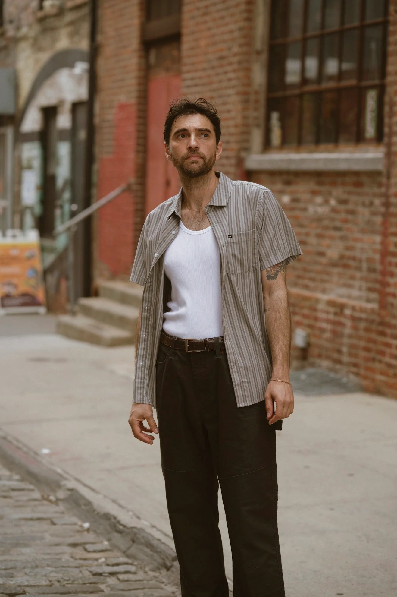 Brixton Charter Stripe Shirt