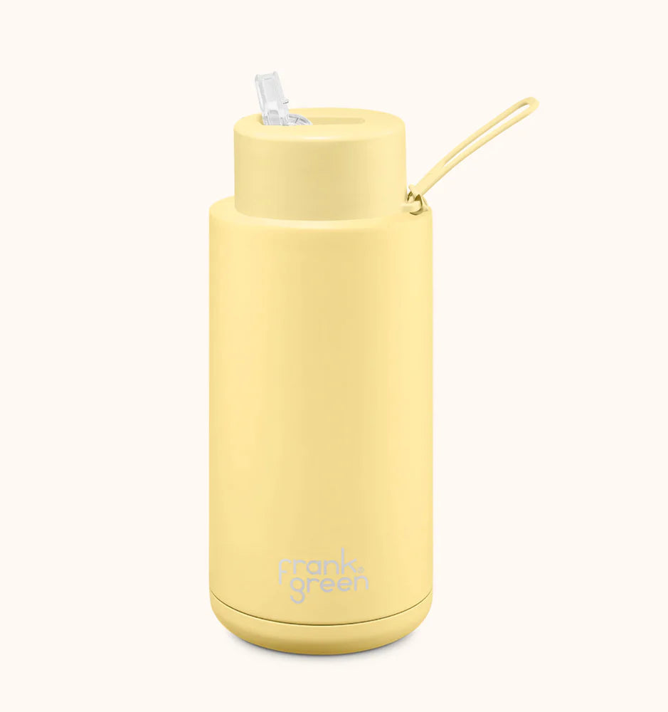 Frank Green Reusable Water Bottle w/ Straw 64oz/2,000ml