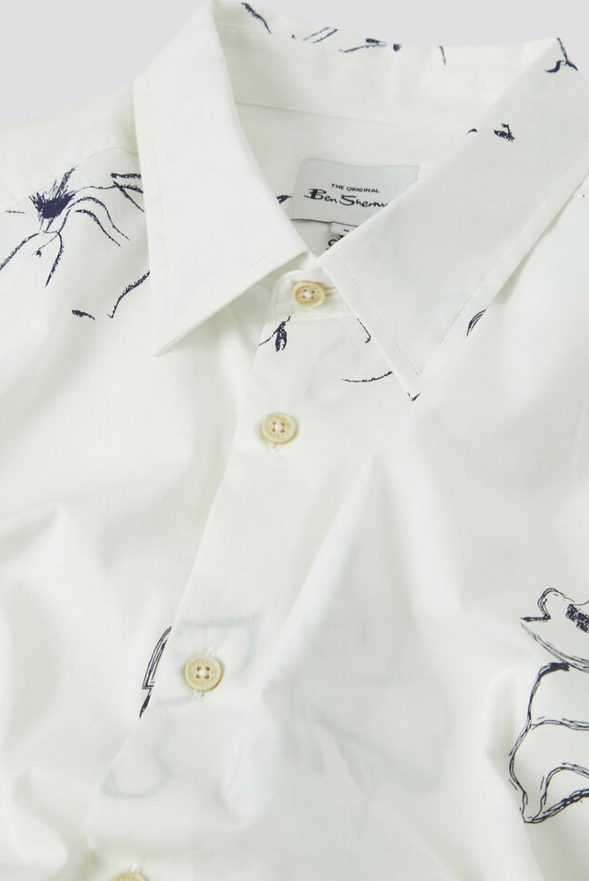 Ben Sherman S/S Linear Floral Shirt 002