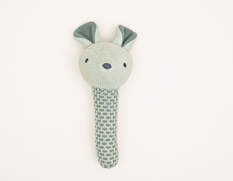 D)Lux Pika Knit Hand Rattle