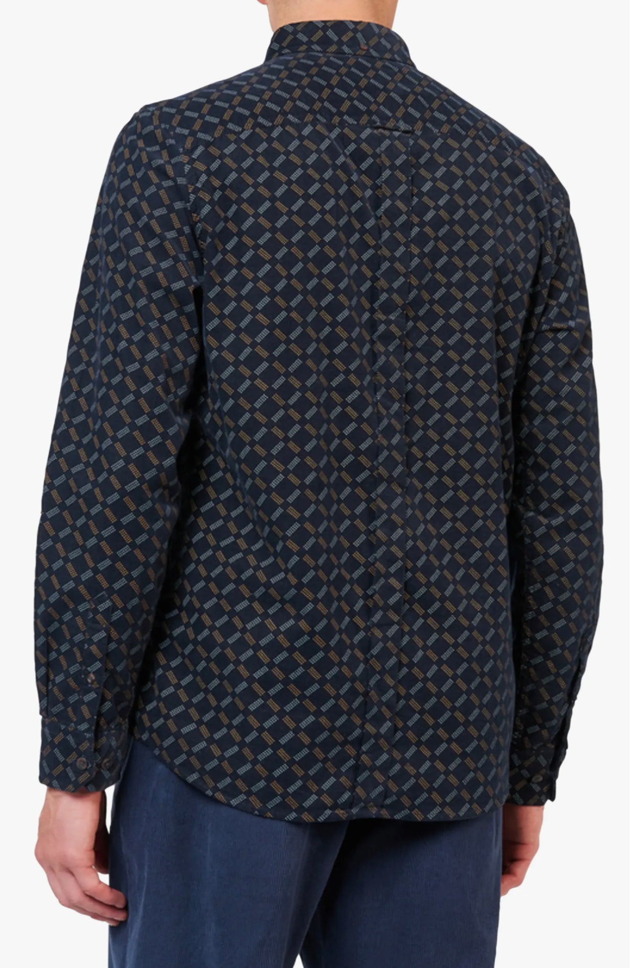 Ben Sherman Geo Print Cord L/S Shirt 036