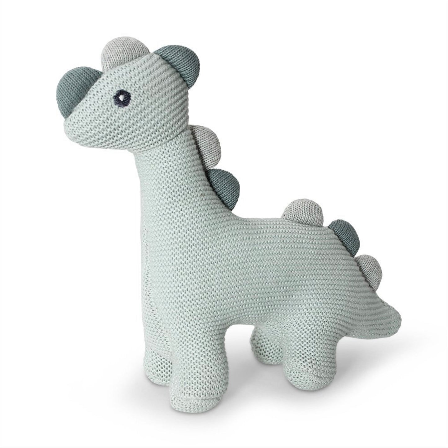 D)Lux Knitted Dinosaur Rattle Mint