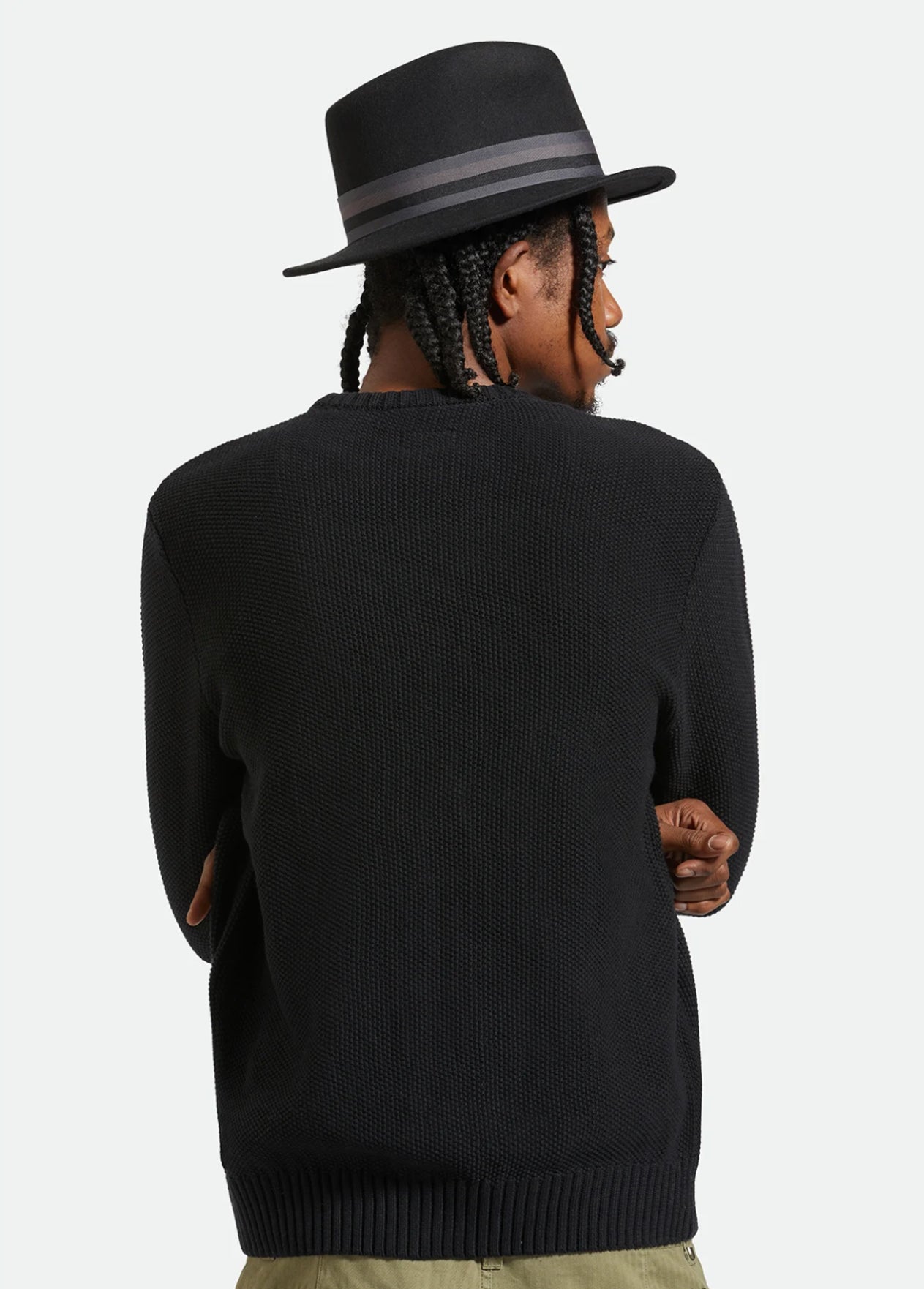 Brixton Roma Fedora Black/Grey Charcoal