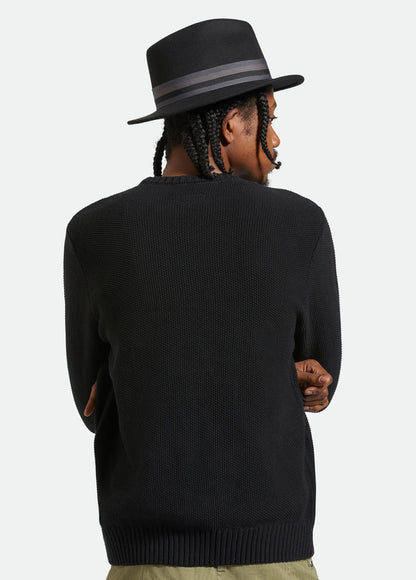 Brixton Roma Fedora Black/Grey Charcoal