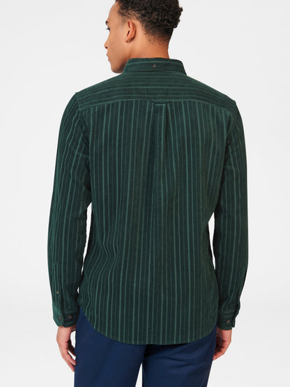 Ben Sherman Cord L/S Shirt Dark Green 067