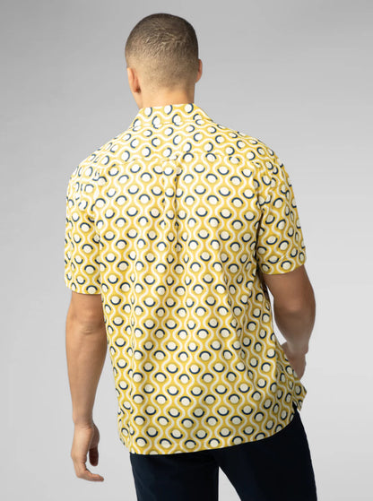 Ben Sherman Retro Geo Print S/S Shirt 658 461