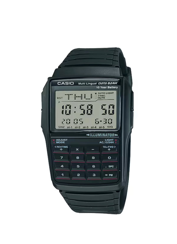 Casio Databank 10 Year Battery Wrist Watch Black