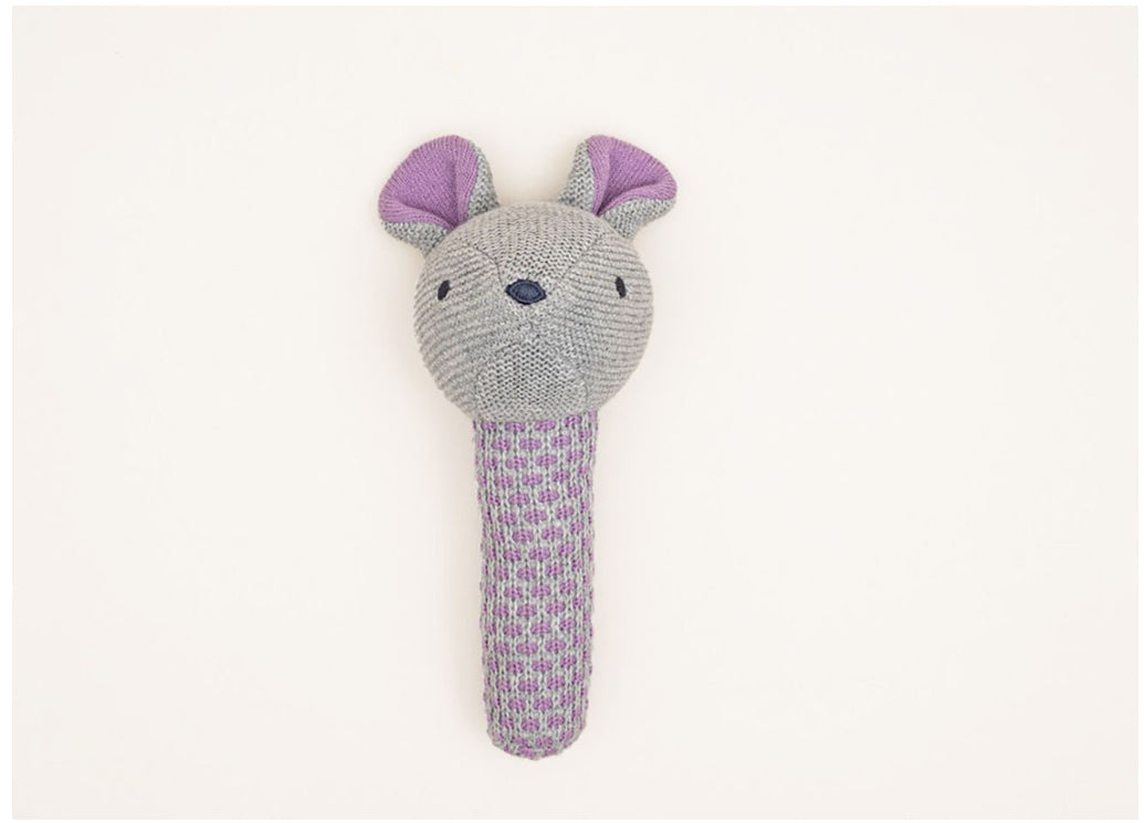 D)Lux Pika Knit Hand Rattle