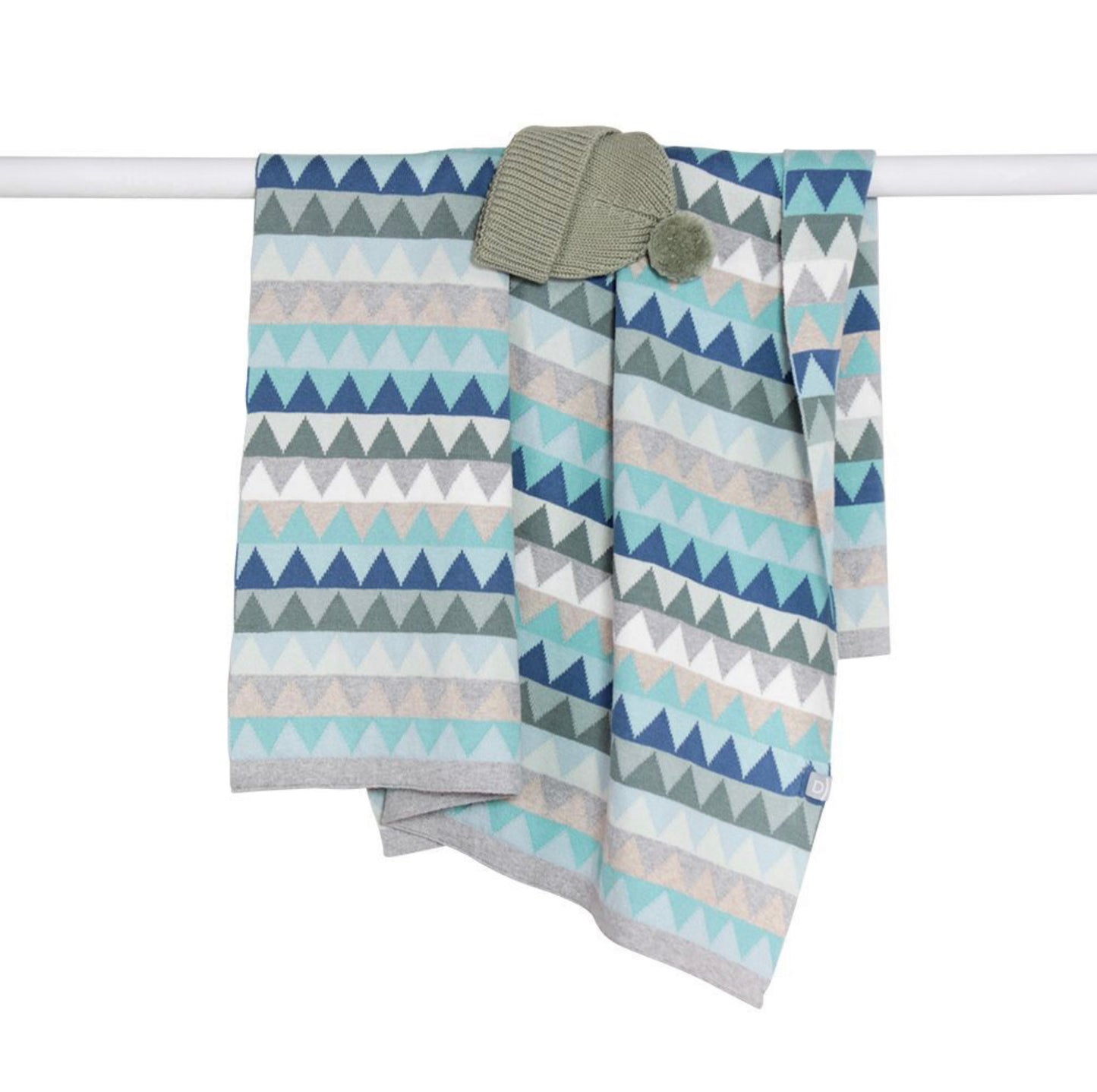 D)Lux Archie Triangles Baby Blanket