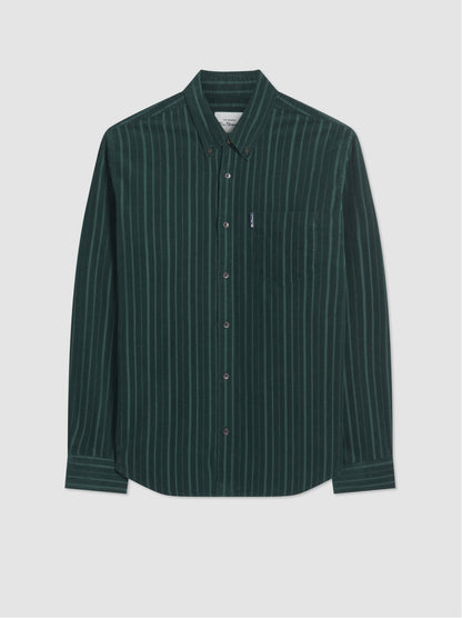 Ben Sherman Cord L/S Shirt Dark Green 067