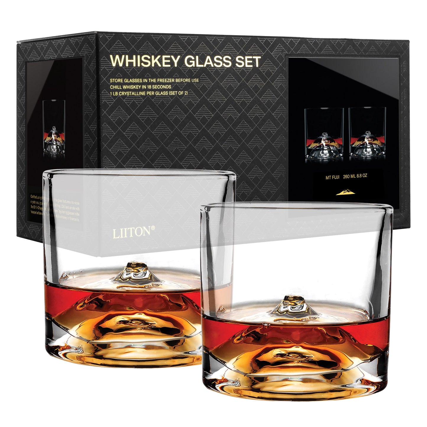 Mt Fuji Whiskey Glasses (Set of 2)