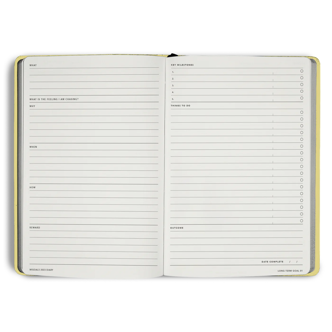 MiGoals 2024 Classic Diary Weekly Spread