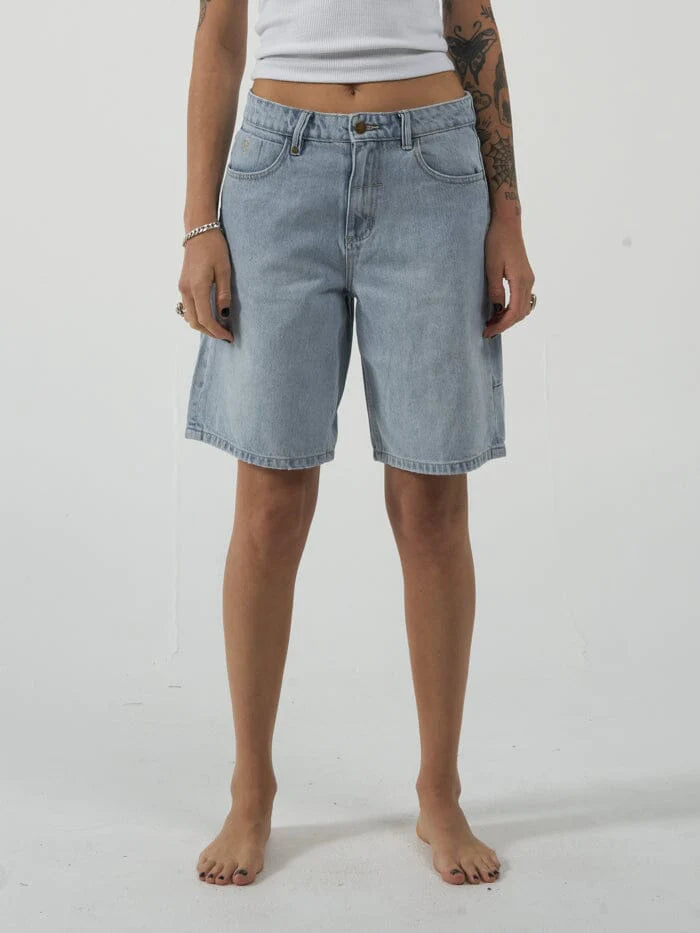 Thrills Jordan Denim Short Faded Dust Blue Urban Depot Leederville