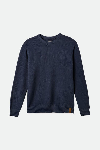 Brixton Jacques Waffle Knit Sweater Ombre Blue