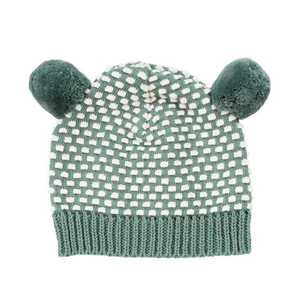 DLUX Arkie Waffle Knit Pom Pom Hat