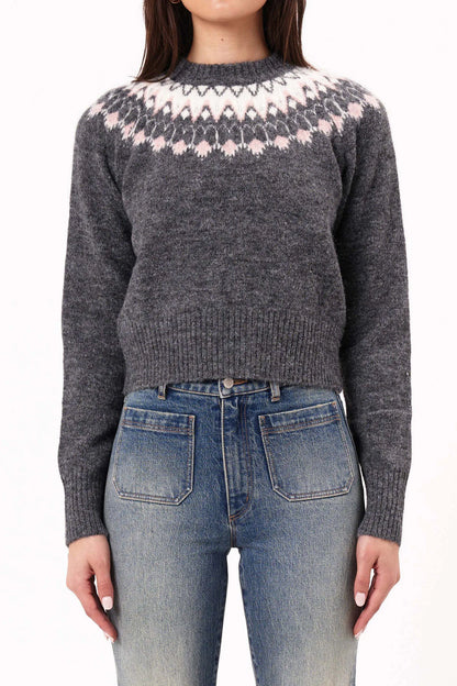 Rolla’s Fair Isle Knit Sweater Vintage Black