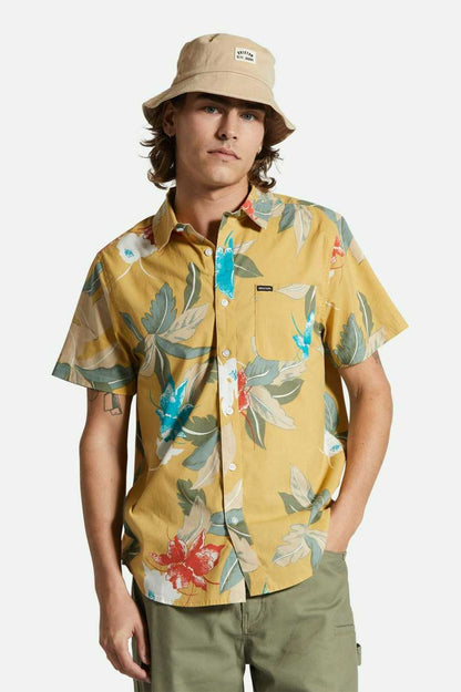 Brixton Charter Print S/S Shirt Sunset Passion