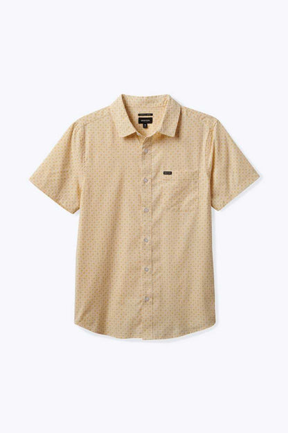 Brixton Charter Print S/S Shirt Whitecap Micro