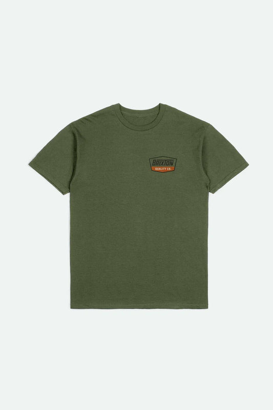 Brixton Regal S/S Tee Ivy Green/Washed Black/Rust
