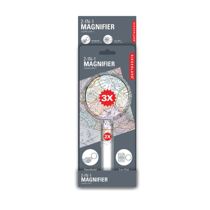 Kikkerland 2 in 1 Magnifier