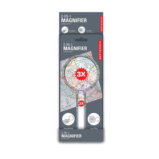 Kikkerland 2 in 1 Magnifier