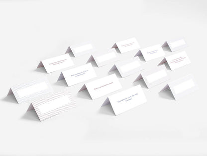 The School of Life Table Talk Placecards