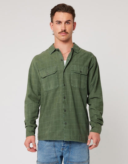 Rolla’s Ezy Cord LS Shirt Thyme