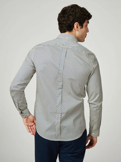 Ben Sherman Split Spot Print Shirt 055 350